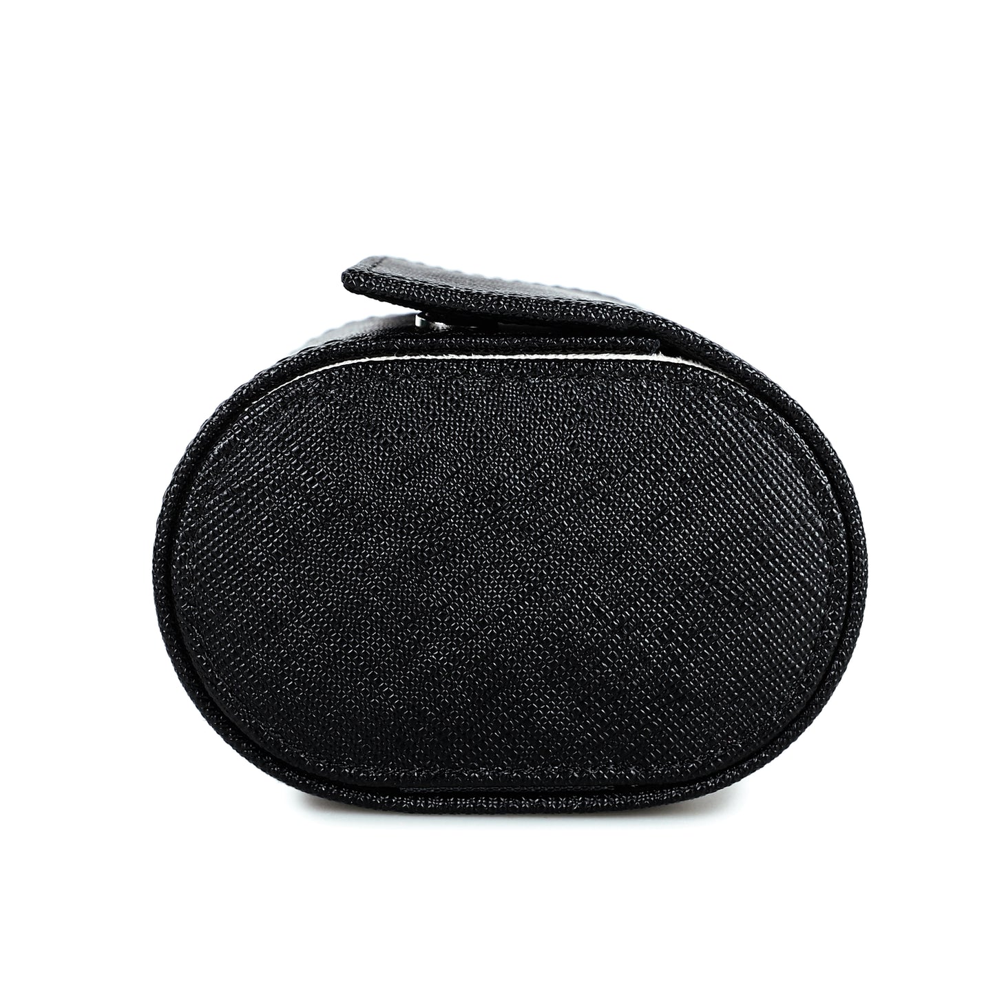 Timezone - Leren Watch roll voor 1 Horloge - Horloge Reisetui - Zwart