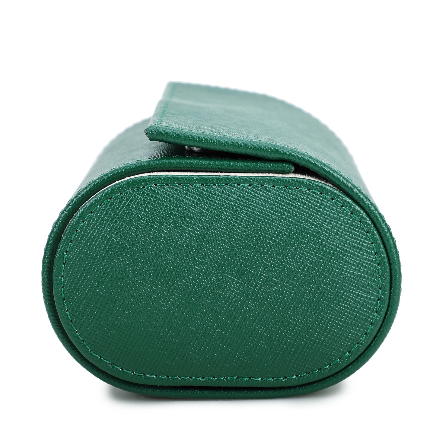 Timezone - Leren Watch roll voor 2 Horloges - Horloge Reisetui - Groen