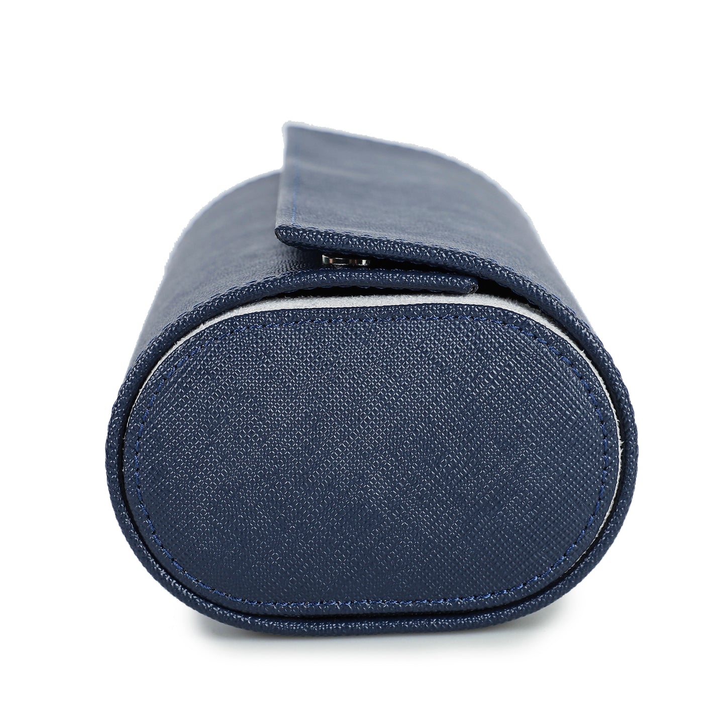 Timezone - Leren Watch roll voor 2 Horloges - Horloge Reisetui - Blauw