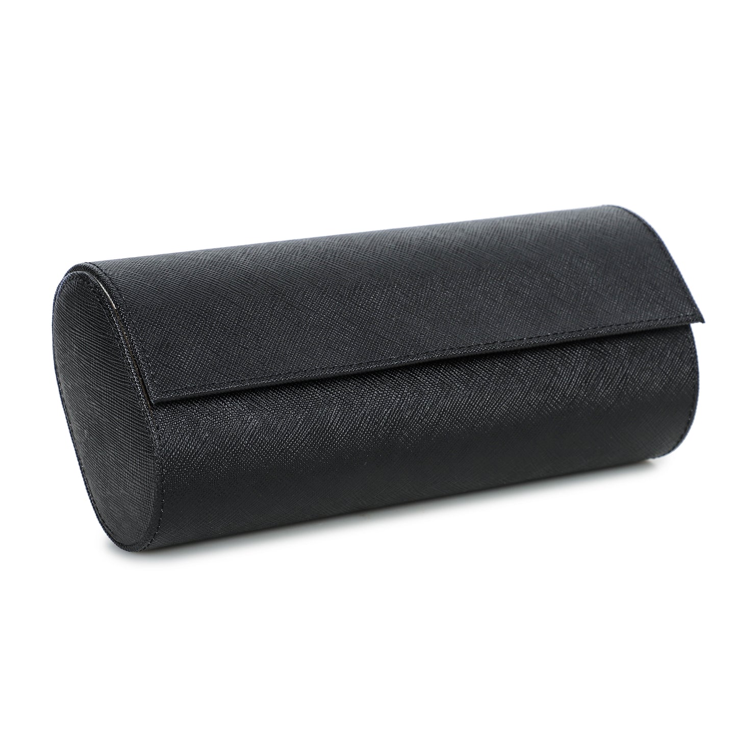Timezone - Leren Watch roll voor 3 Horloges - Horloge Reisetui - Zwart