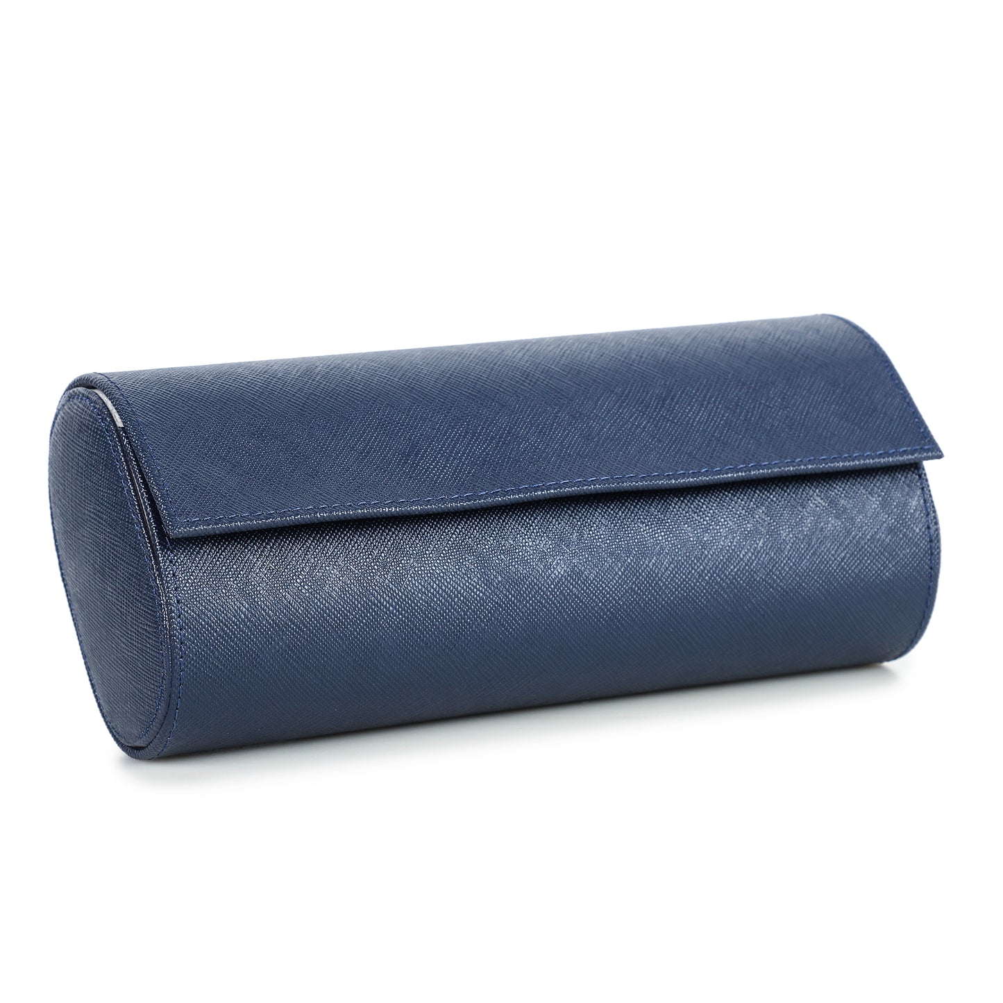 Timezone - Leren Watch roll voor 3 Horloges - Horloge Reisetui - Blauw