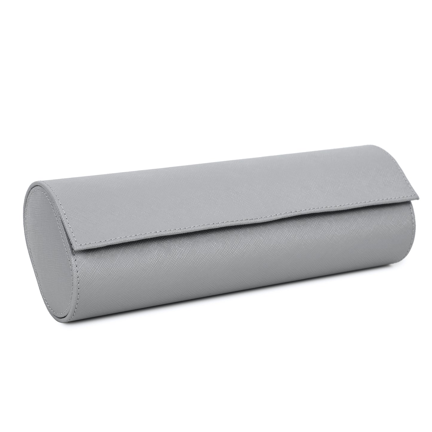 Timezone - Leren Watch roll voor 4 Horloges - Horloge Reisetui - Grijs