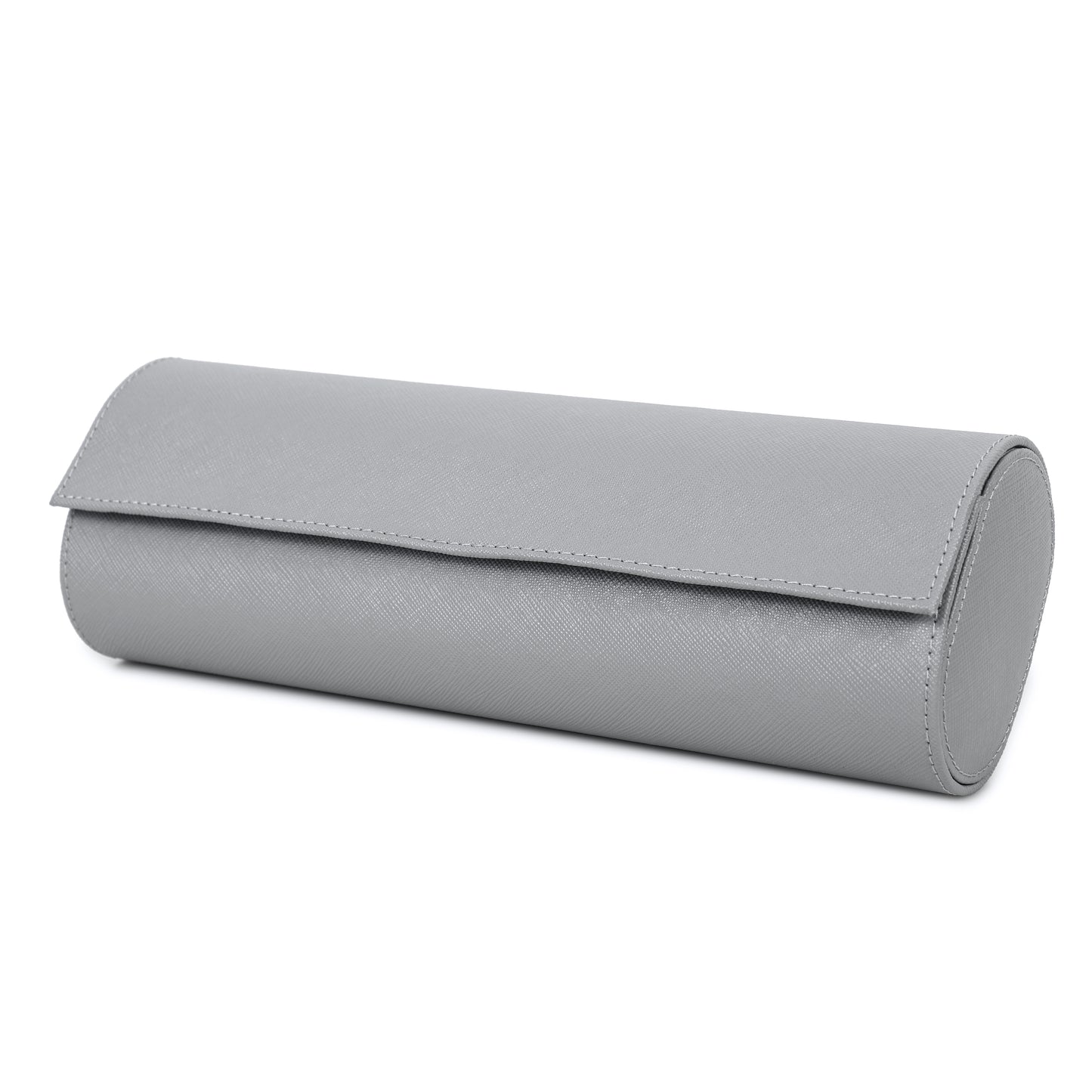 Timezone - Leren Watch roll voor 4 Horloges - Horloge Reisetui - Grijs