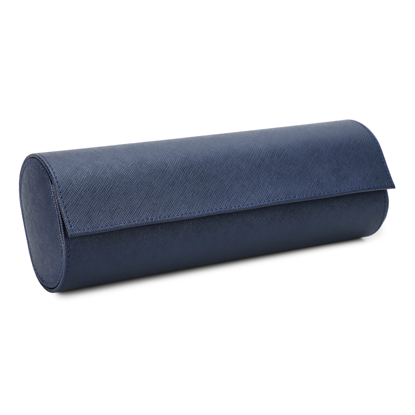 Timezone - Leren Watch roll voor 4 Horloges - Horloge Reisetui - Blauw
