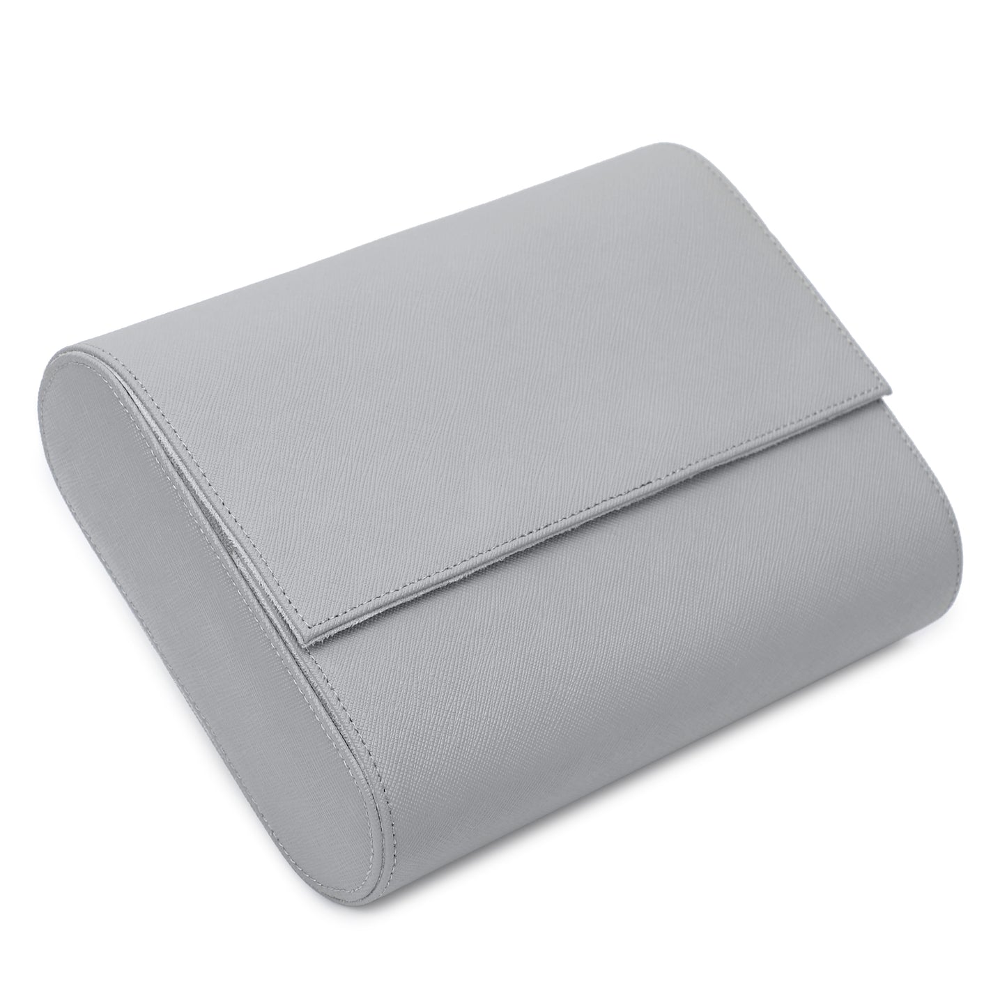 Timezone - Leren Watch roll voor 6 Horloges - Horloge Reisetui - Grijs