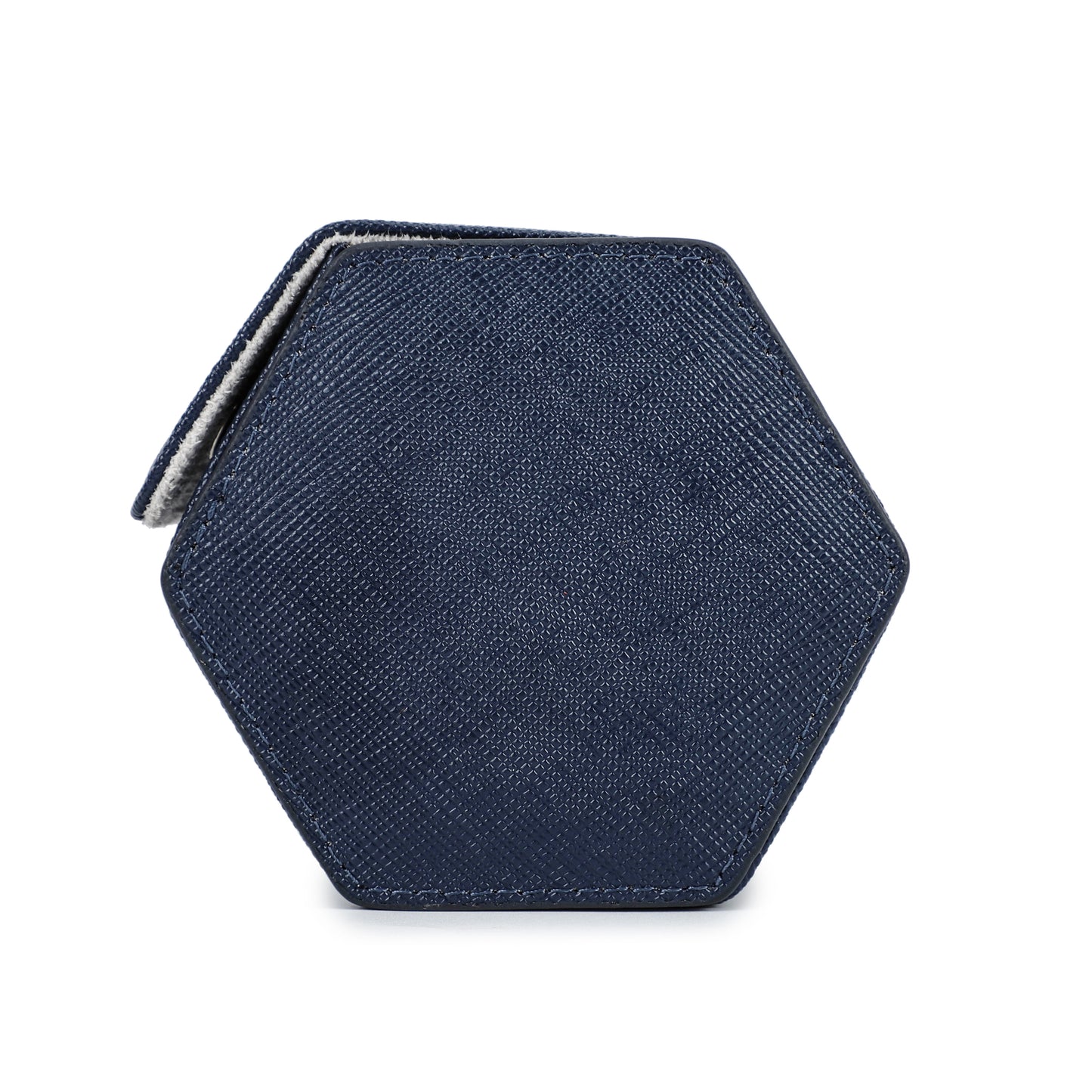 Timezone - Leren Watch roll voor 2 Horloges - Horloge Reisetui - Blauw