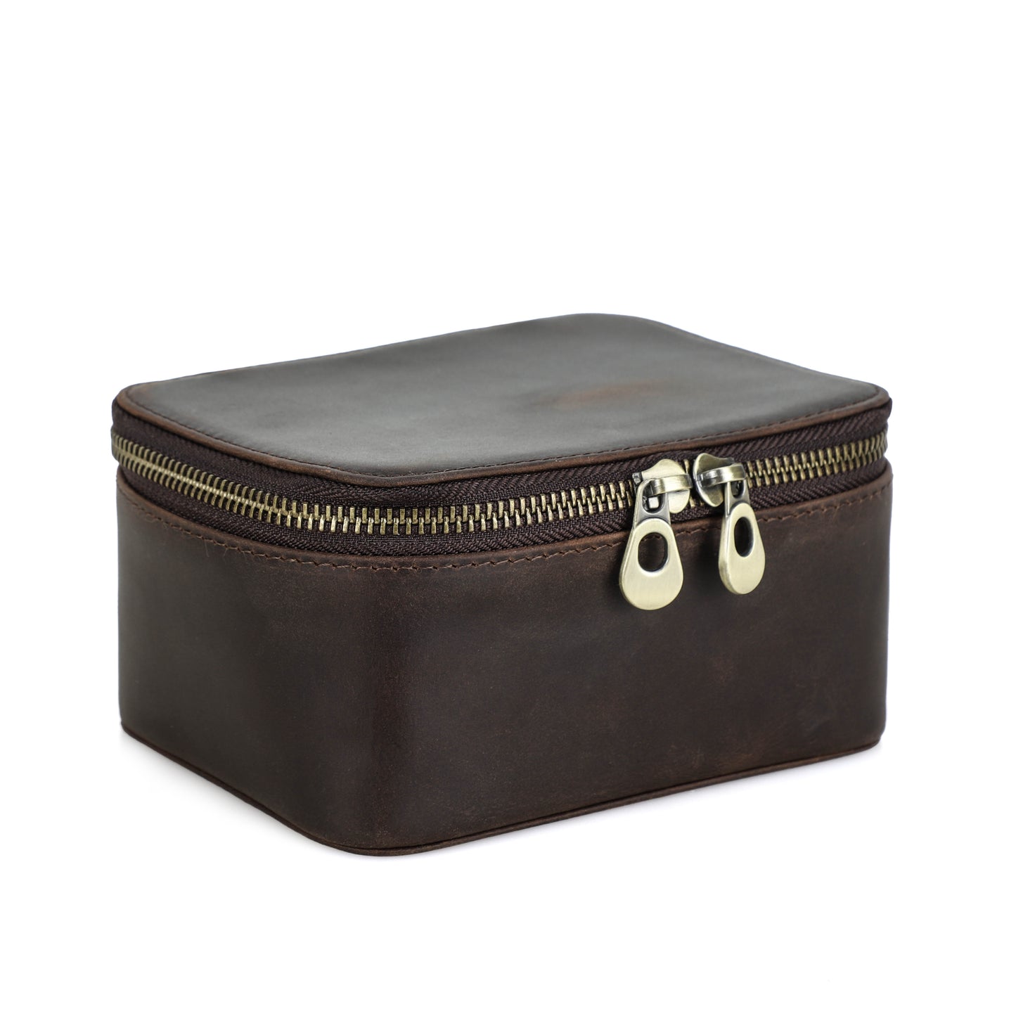 Timezone - Leren Watch roll voor 1 Horloge - Horloge reisetui