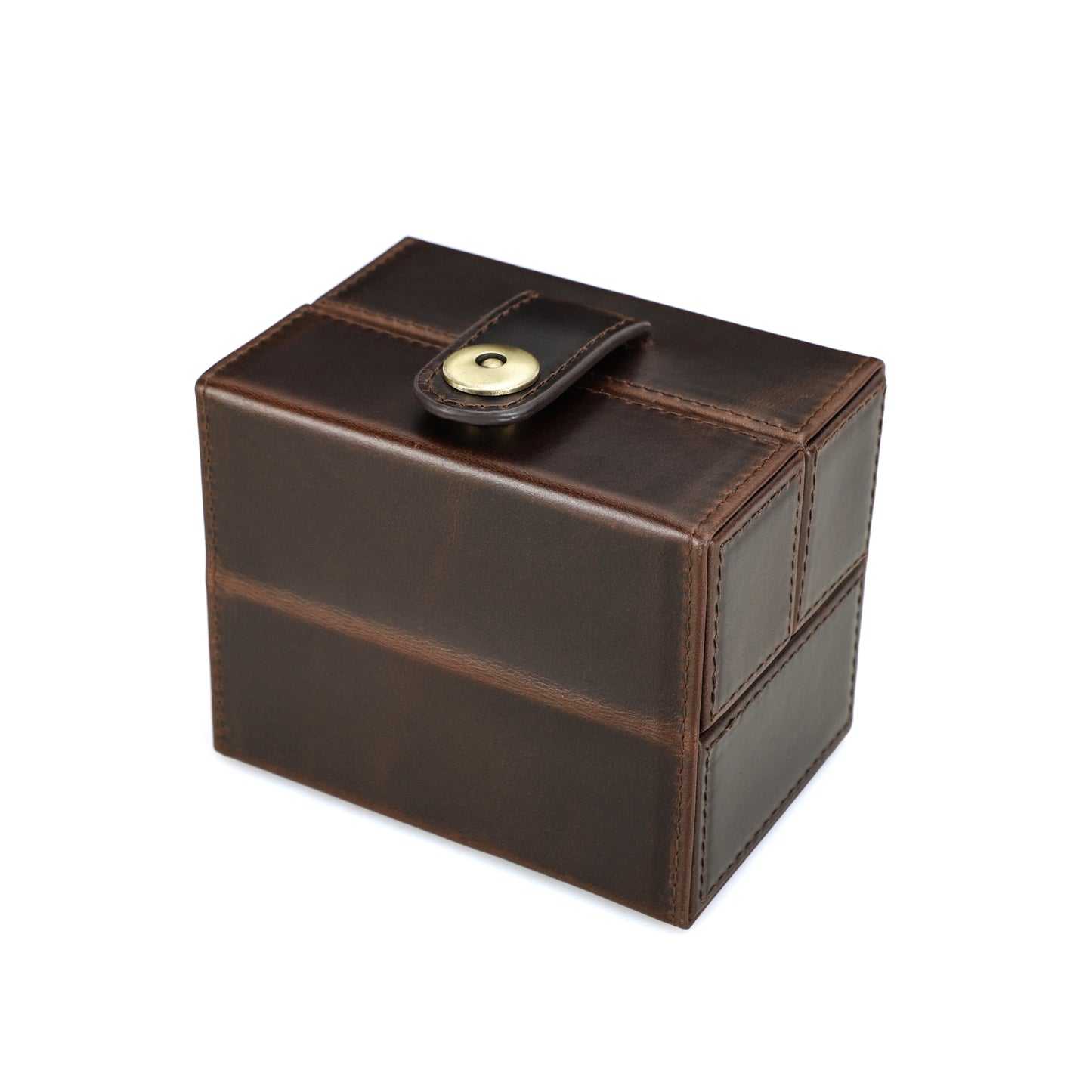 Timezone - Leren Watch roll voor 1 Horloge - Horloge reisetui