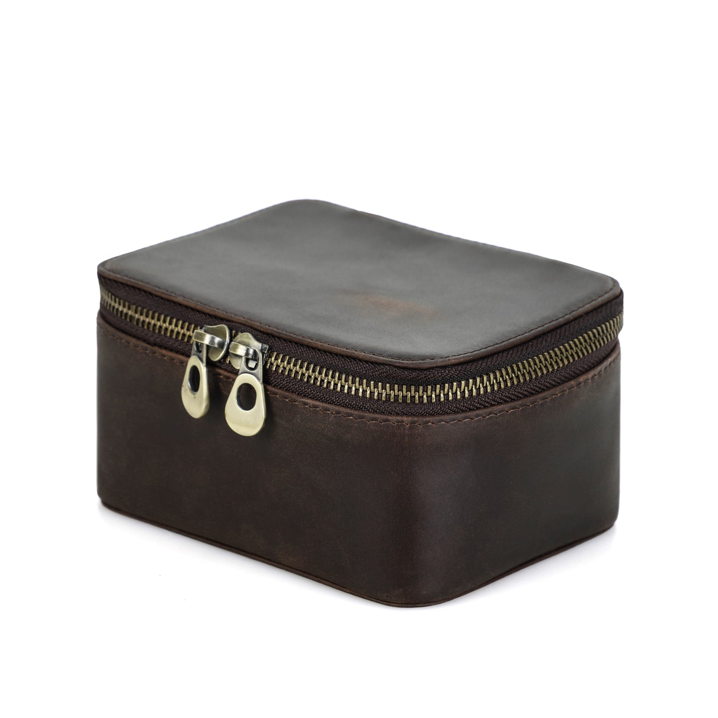 Timezone - Leren Watch roll voor 1 Horloge - Horloge reisetui