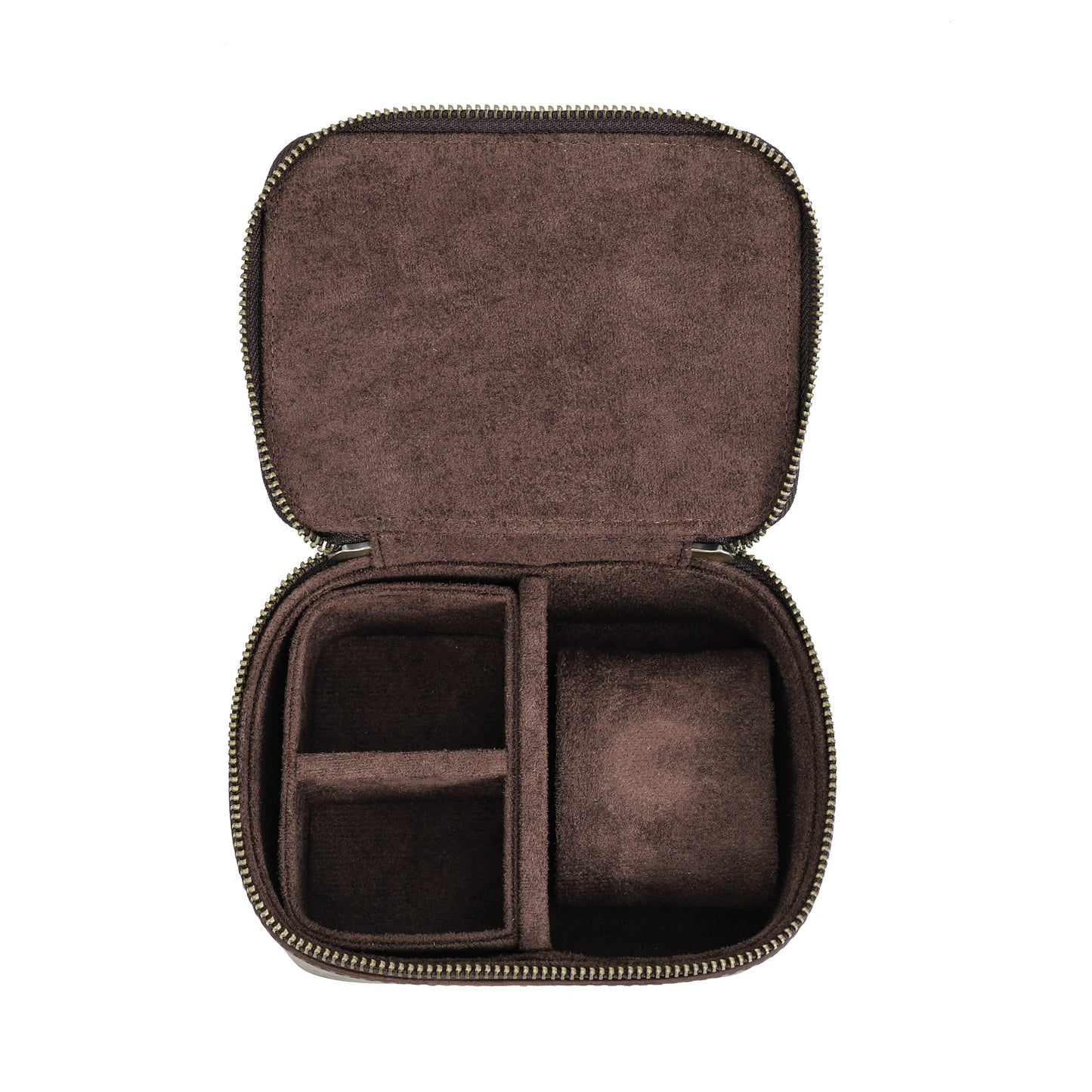 Timezone - Leren Watch roll voor 1 Horloge - Horloge reisetui