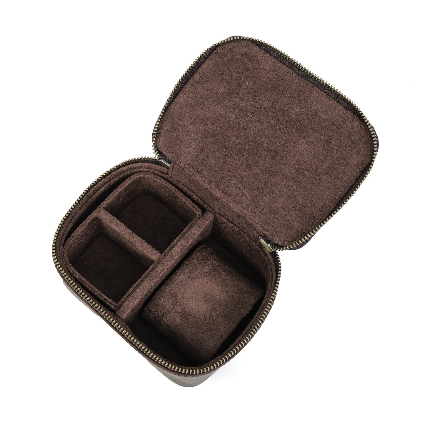 Timezone - Leren Watch roll voor 1 Horloge - Horloge reisetui