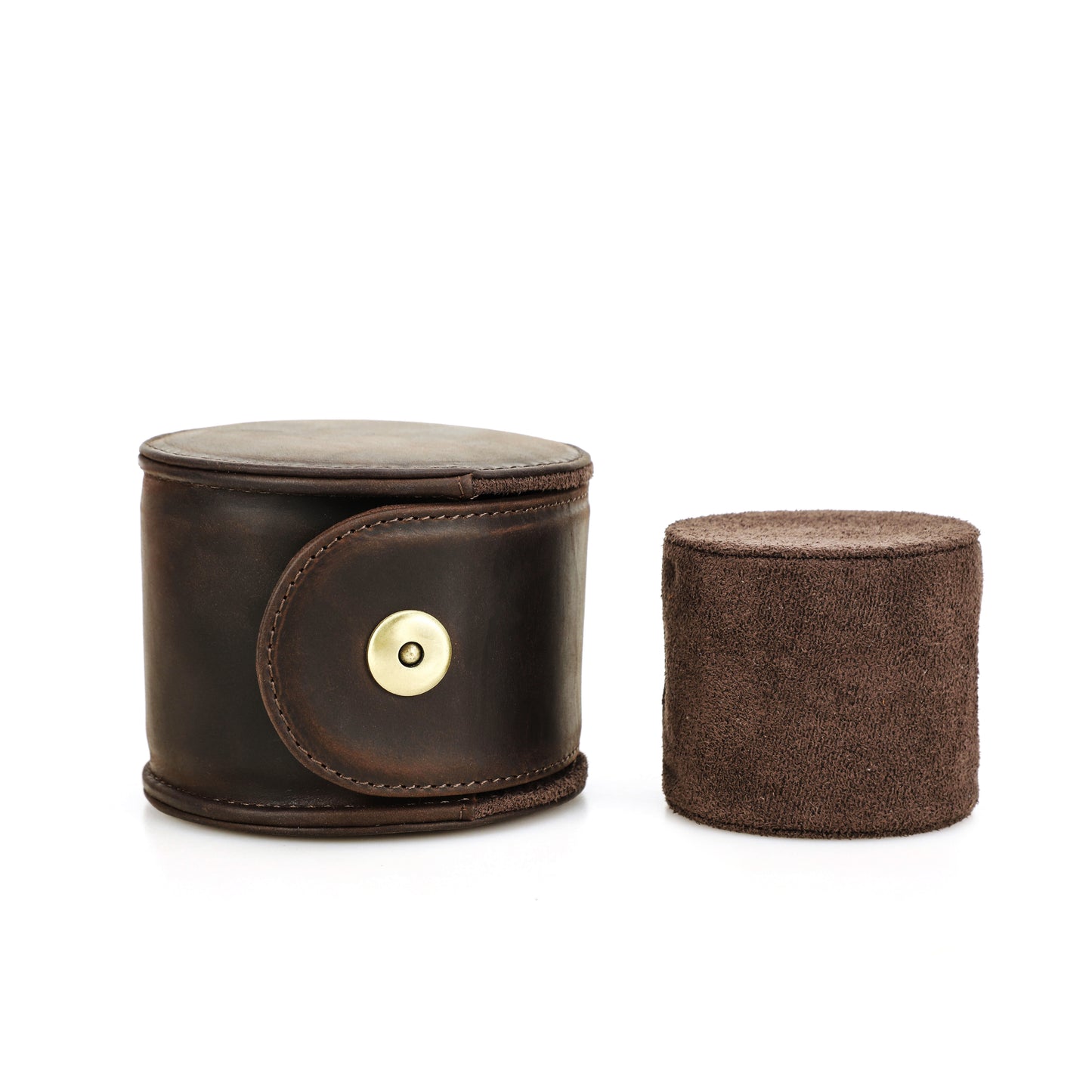 Timezone - Leren Watch roll voor 1 Horloge - Horloge Reisetui