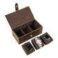 Timezone - Leren horloge doos voor 3 Horloges